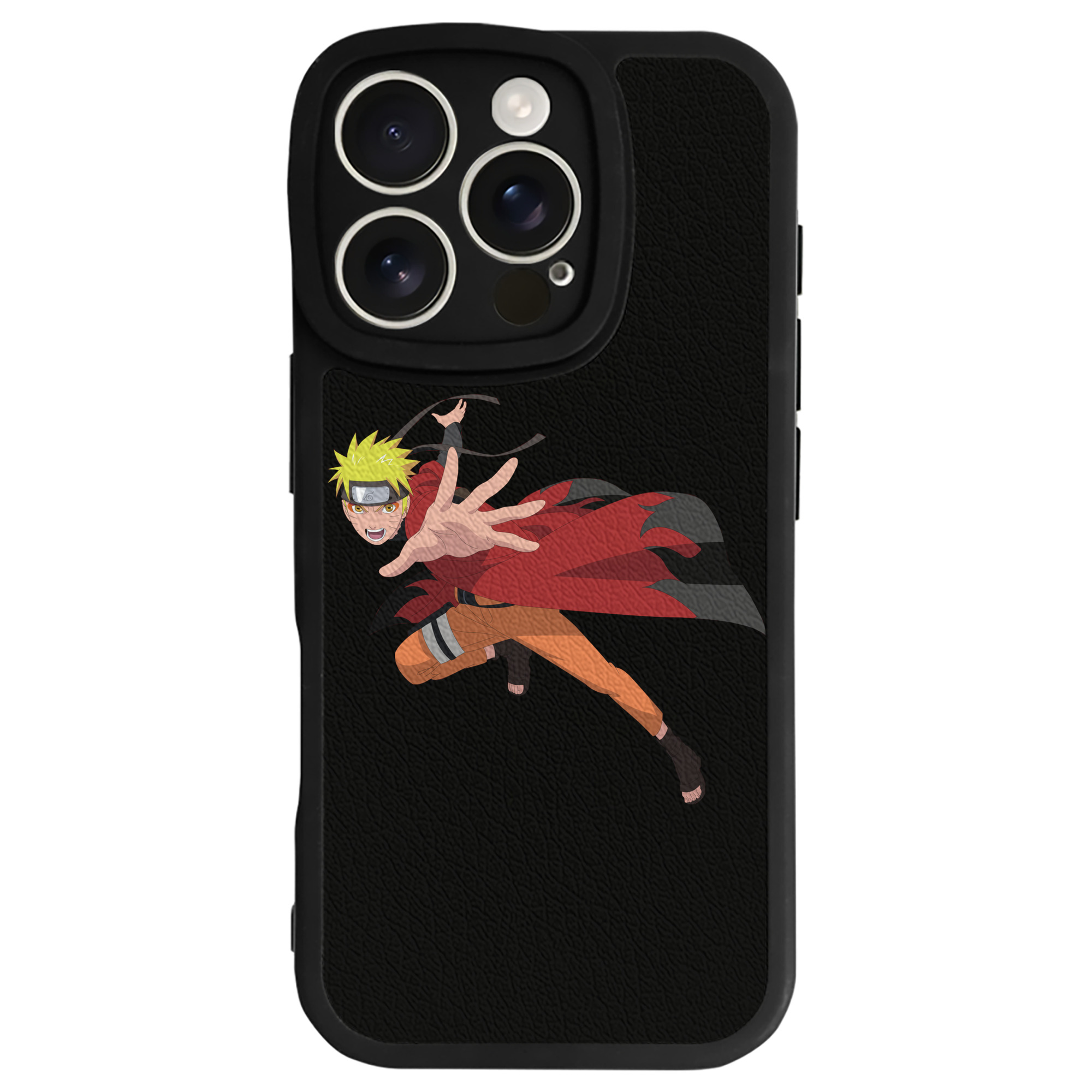 （画像用） NARUTO -ナルト- うずまき ナルト Uzumaki Naruto 【iPhone 16シリーズ対応】シリコンスマホケース（レザー調） 材質：シリコン